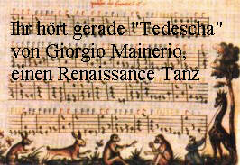 Tedescha, Renaissance Tanz